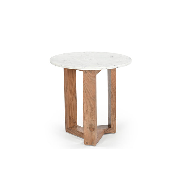 Kenza Round Marble Side Table