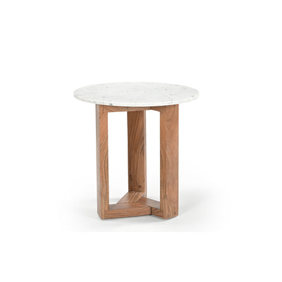 Kenza Round Marble Side Table