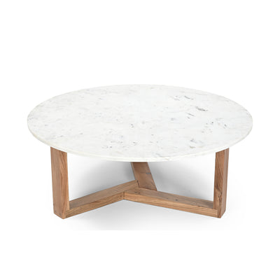 Kenza Round Marble Coffee Table