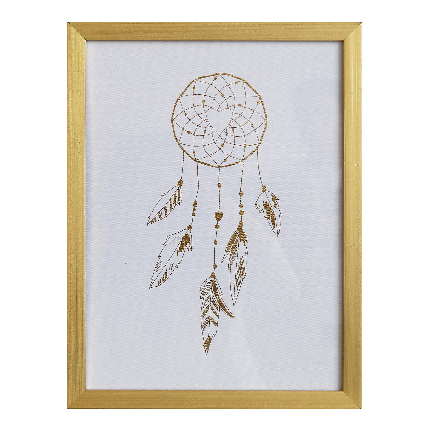 Wall art Dreamcatcher in gold foil