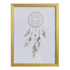 Wall art Dreamcatcher in gold foil