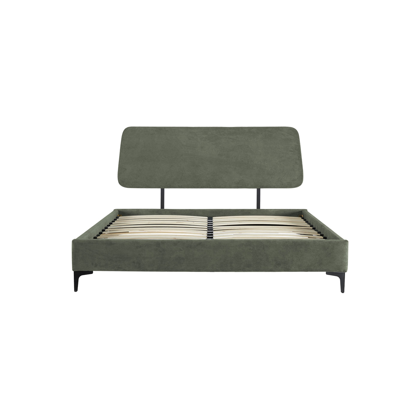 Willow Upholstered Bed in Corduroy
