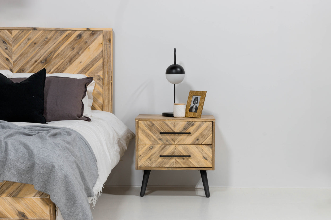 Jasmire 2-Drawer Nightstand in White Limewash