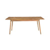 Clio 8-Seat Dining Table in Light Honey Finish