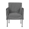 Capri Captain Chair with Grey Slipcover