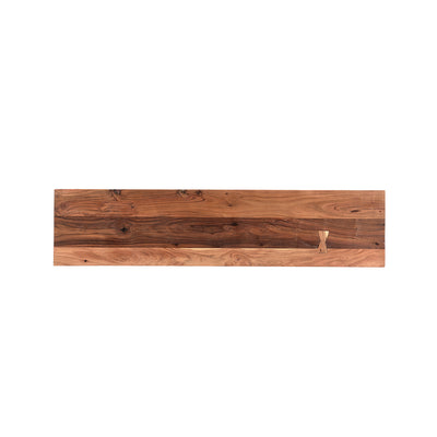Railwood Bench in Mid-tone Brown Finish