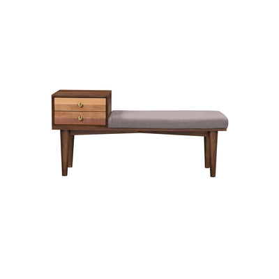 Sepia Wooden Bench in Brown and Multi-Tone Finish