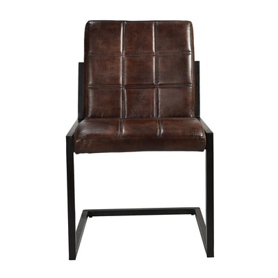 Tula Buffalo Leather Armchair in Tan Brown
