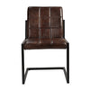 Tula Buffalo Leather Armchair in Tan Brown