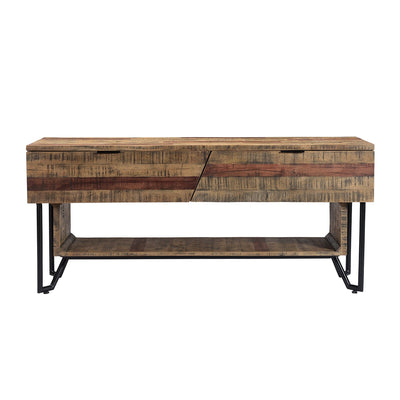 Casual Modern Home Media Unit in Multi-tone Natural Finish