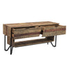 Casual Modern Home Media Unit in Multi-tone Natural Finish