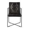 Ibra Buffalo Leather Armchair in Black