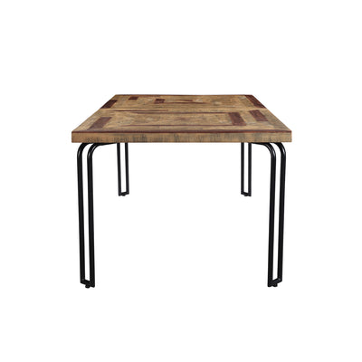 Casual Modern 8-Seat Dining Table in Multi-tone Natural Finish