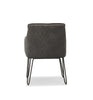Wayne Faux Leather Armchair in Grey