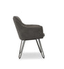 Wayne Faux Leather Armchair in Grey