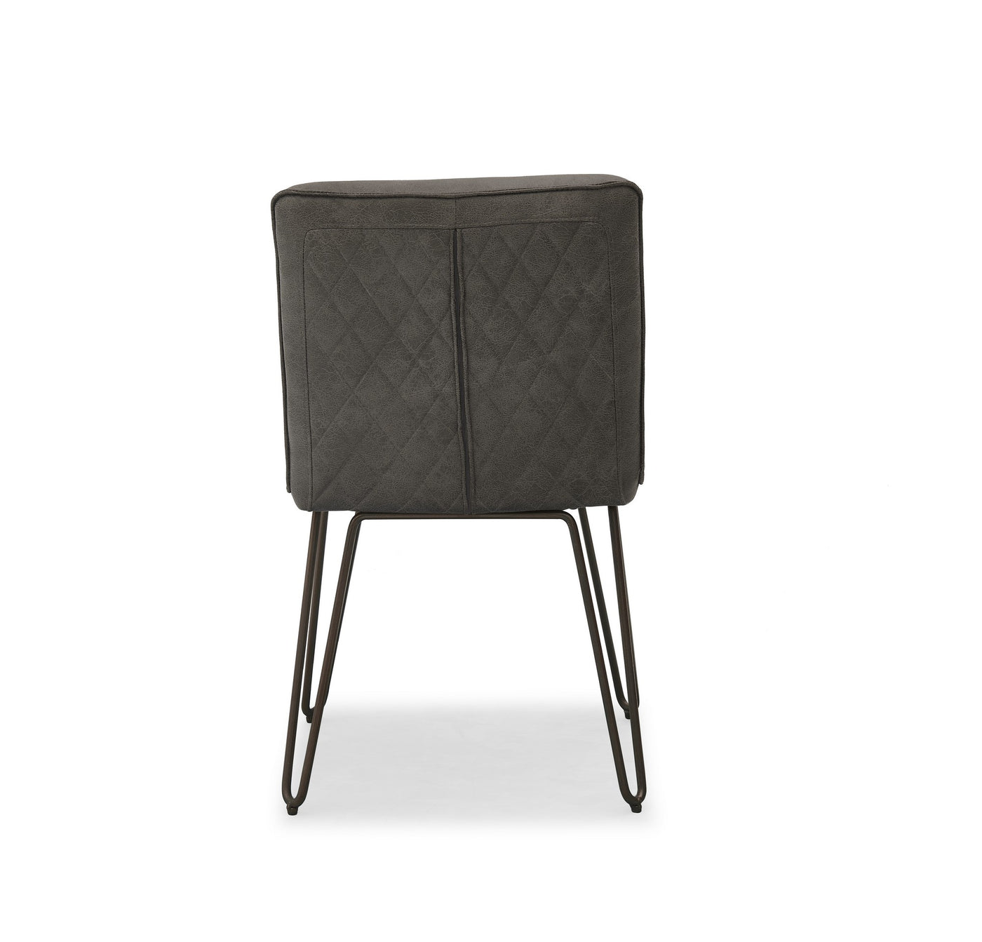 Cassidy Faux Leather Side chair in Vintage Grey