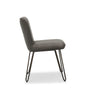 Cassidy Faux Leather Side chair in Vintage Grey