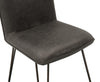 Cassidy Faux Leather Side chair in Vintage Grey