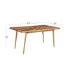 Hart Rectangular 6-Seat Dining Table in Light Honey Finish—Small