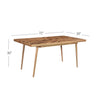 Hart Rectangular 8-Seat Dining Table in Light Honey Finish—Large