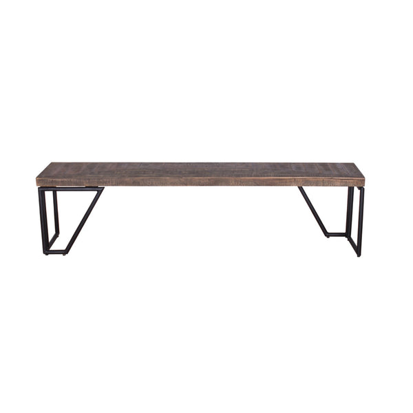 Casual Modern Bench in Multi-tone Natural Finish—Small