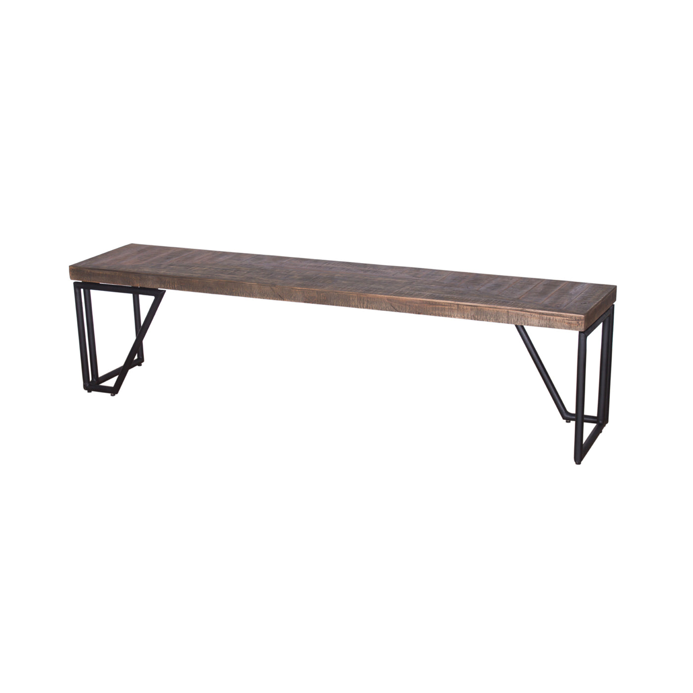 Casual Modern Bench in Multi-tone Natural Finish—Small
