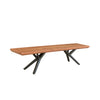 Bois et Cuir's Streamline Series Dining Bench in Dark Brown Finish