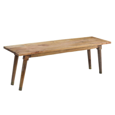 Clio Dining Bench in Light Honey Finish—Small