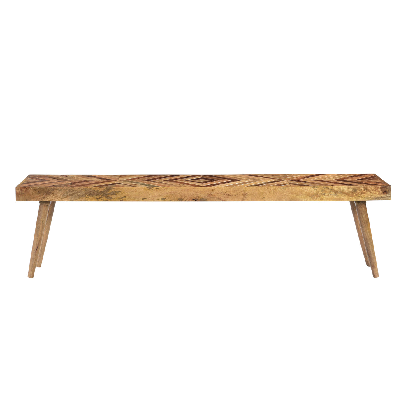 Hart Dining Bench in Light Honey Finish—Large