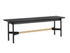 Svart 55" Dining Bench in Black Oak