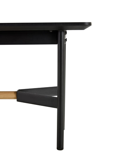 Svart 55" Dining Bench in Black Oak