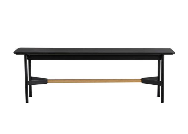 Svart 55" Dining Bench in Black Oak