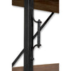 Industrial 10-Shelf Bookshelf Unit in Rustic Mango Finish