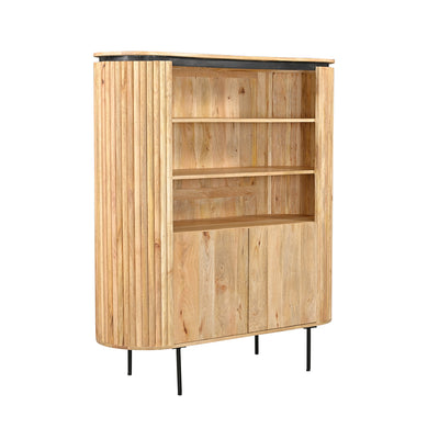 Lunas Wide Bookshelf in Mango Wood