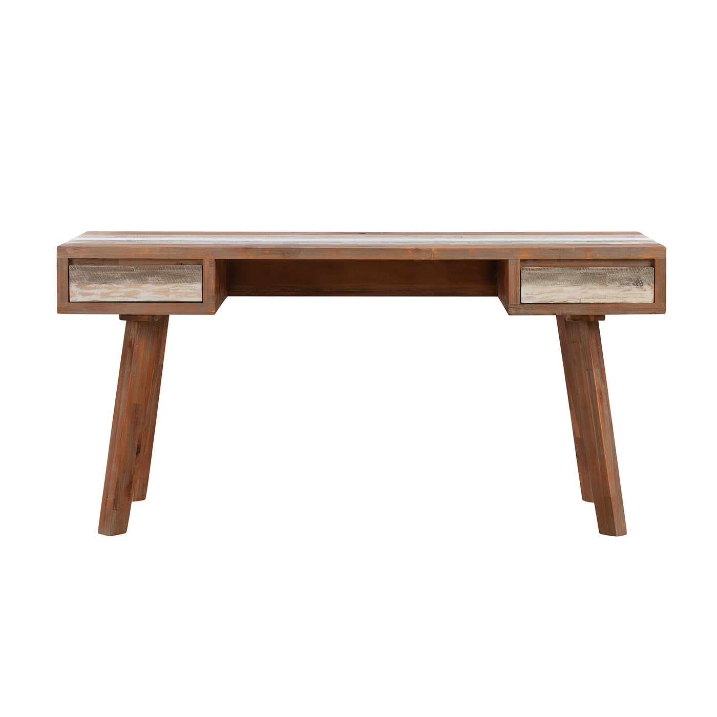 Habana Desk White Washed Finish