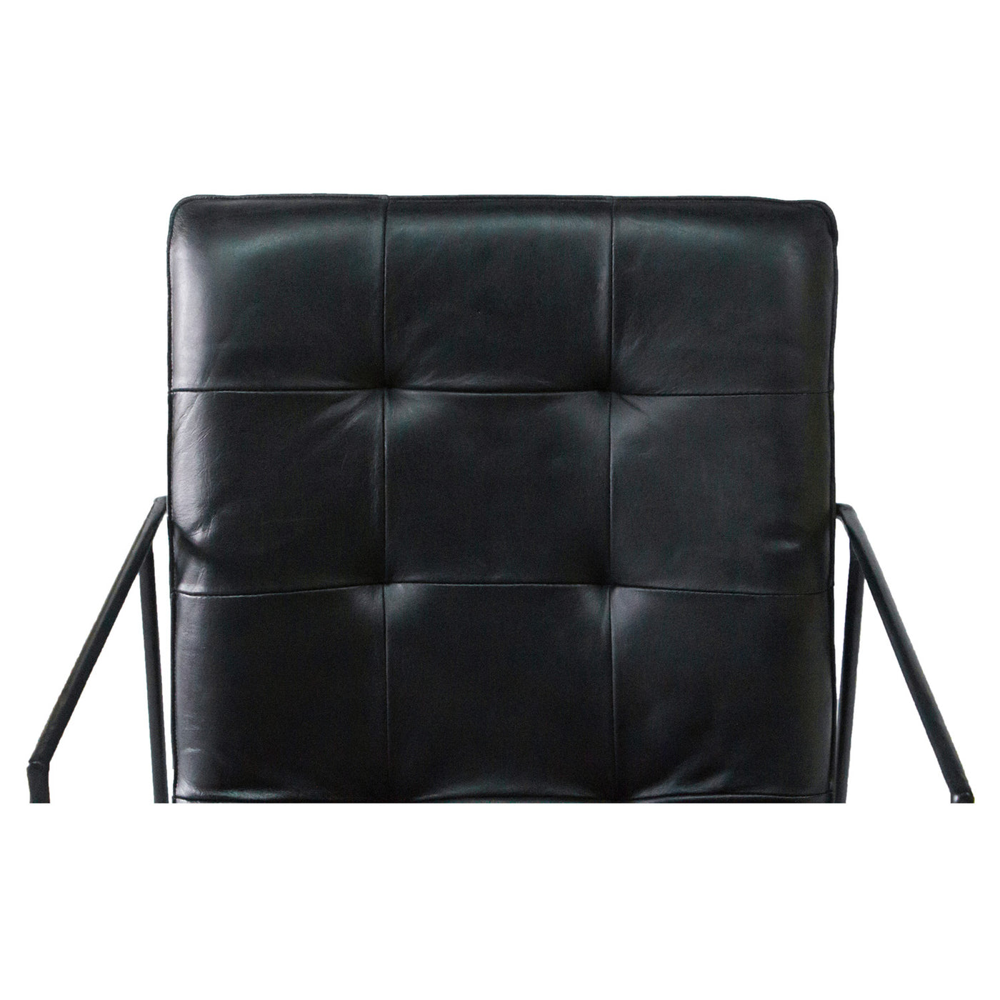 Ibra Buffalo Leather Armchair in Black
