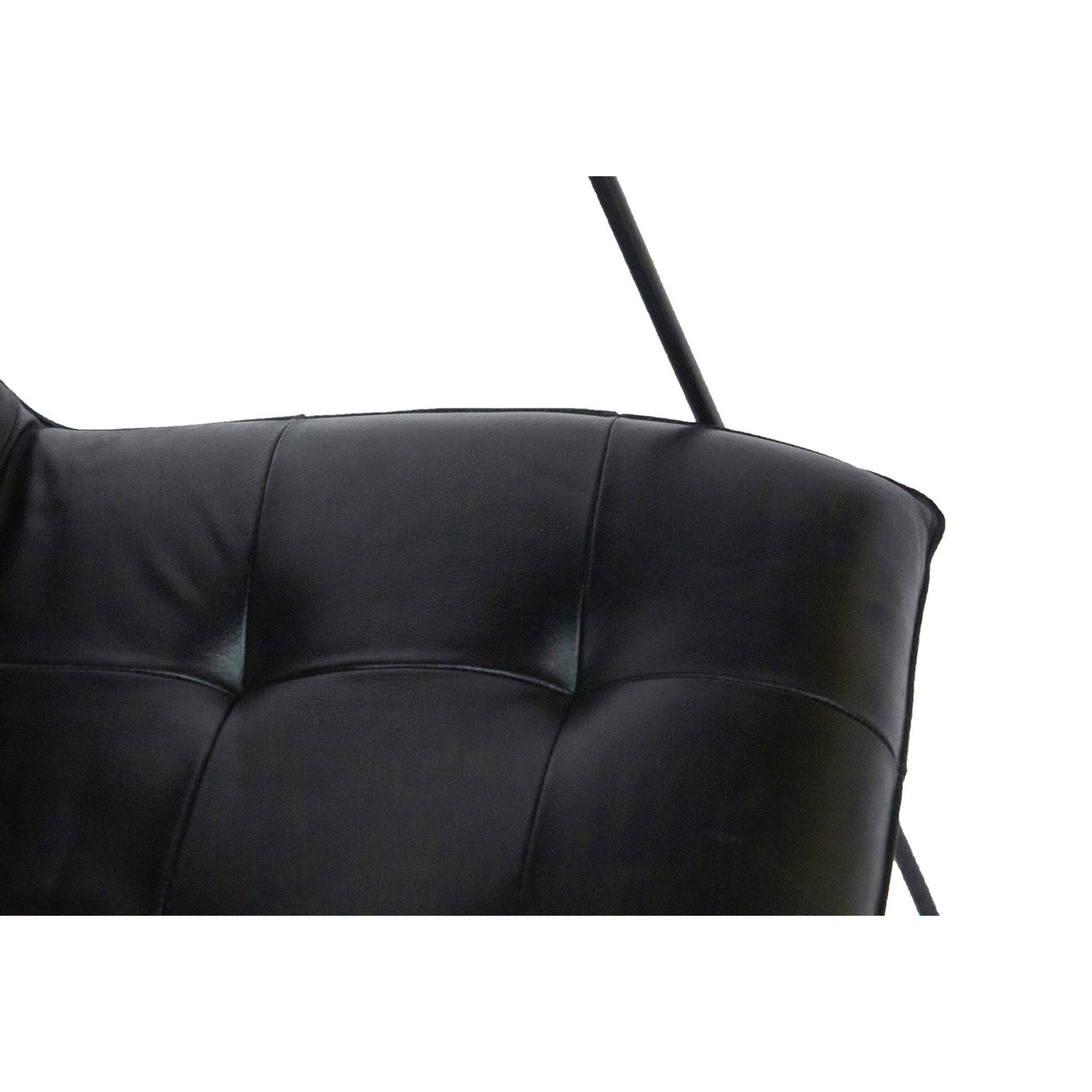 Ibra Buffalo Leather Armchair in Black