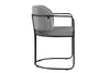 Lunas Dining Chair in Grey Velvet