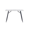 Micah Console in White Faux Marble