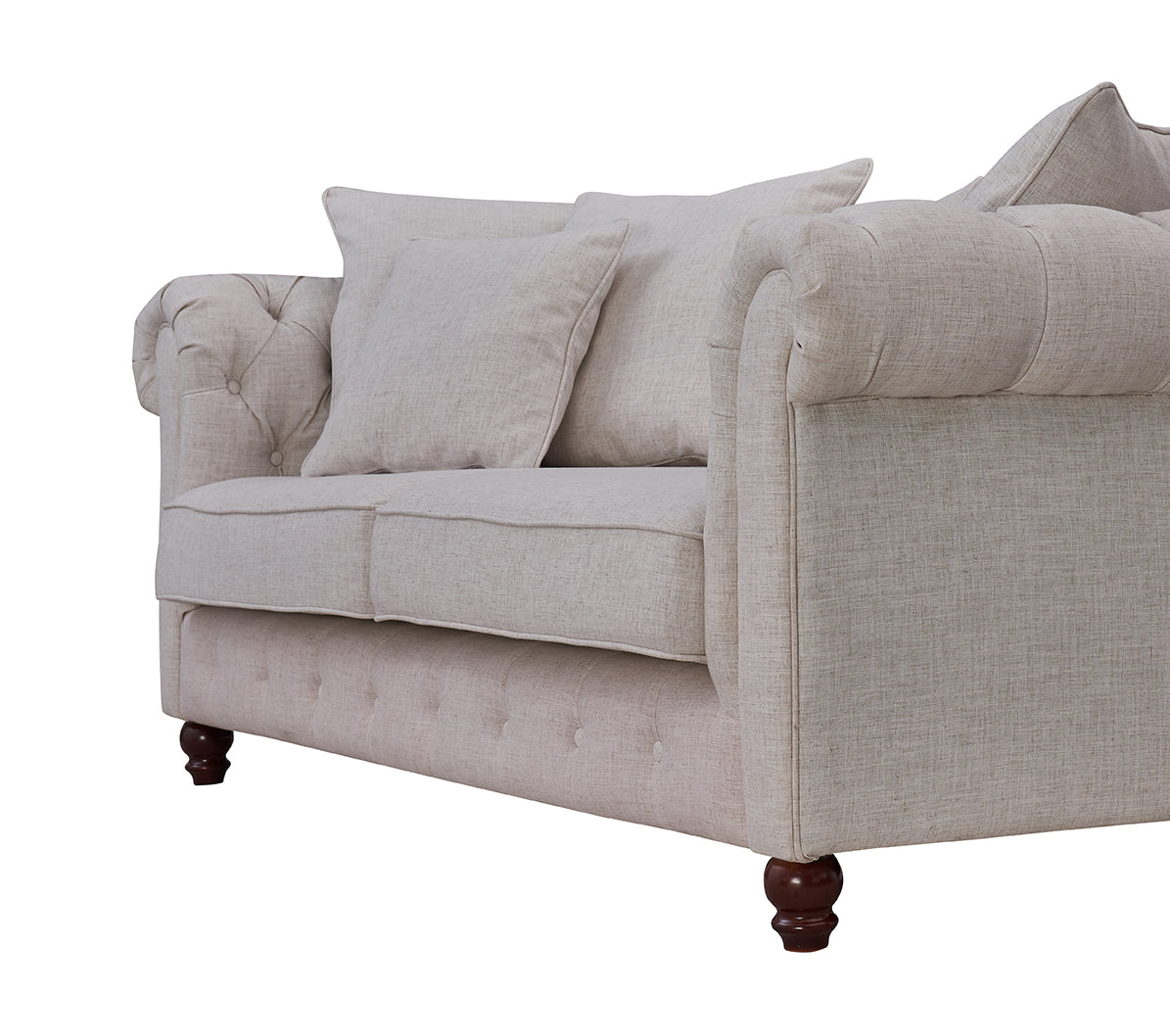 Haston 3-Seater Tufted Sofa