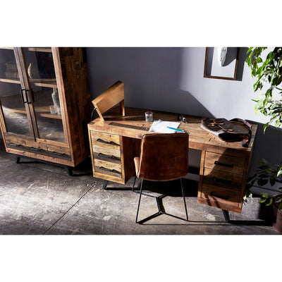 Dixon Wooden Desk in Natural Finish