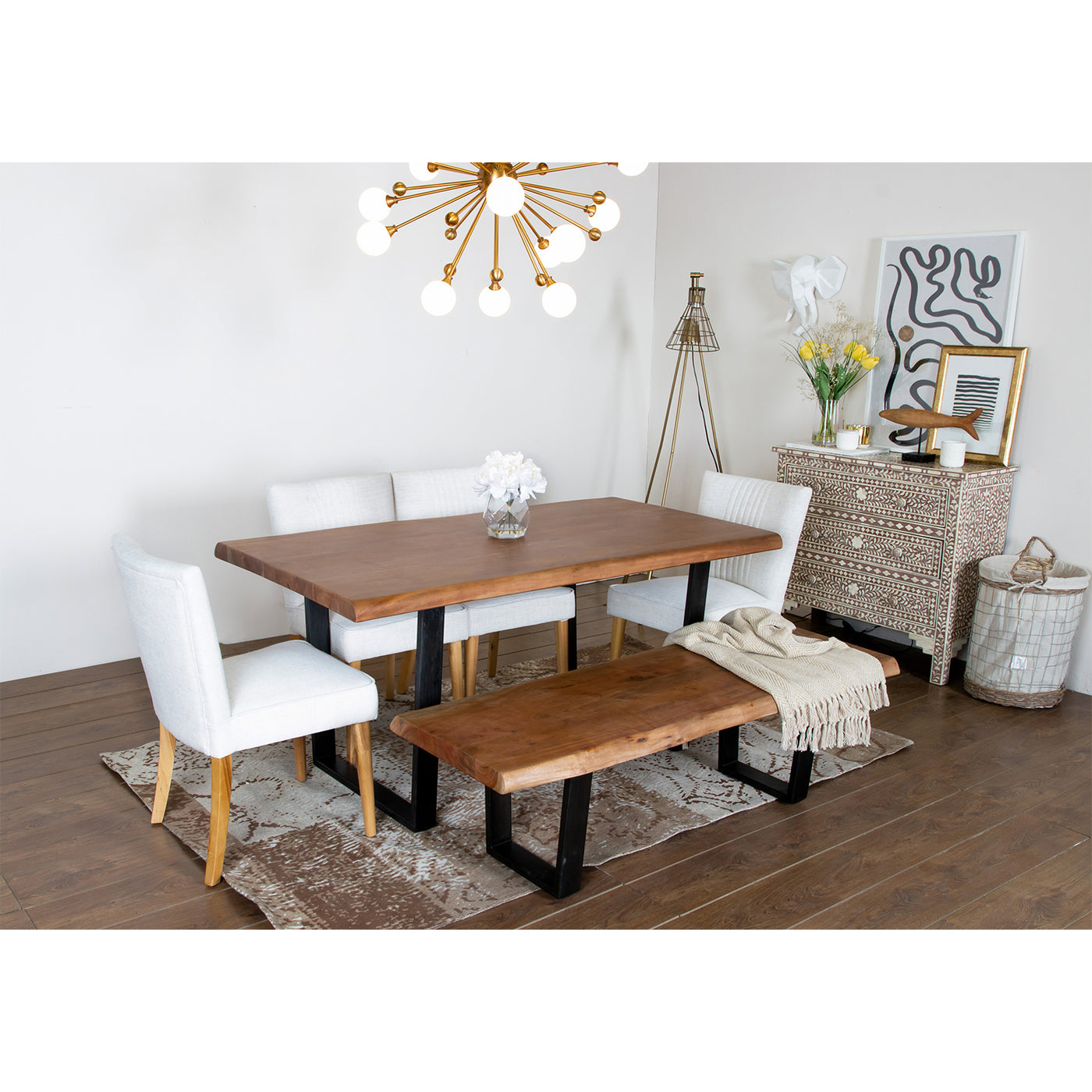 Elements 6-Seat Live-Edge Dining Table