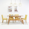 Clio 8-Seat Dining Table in Light Honey Finish