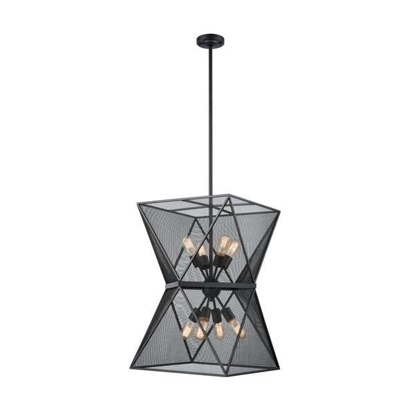 Bois et Cuir's "Troy" 8-Bulb Chandelier