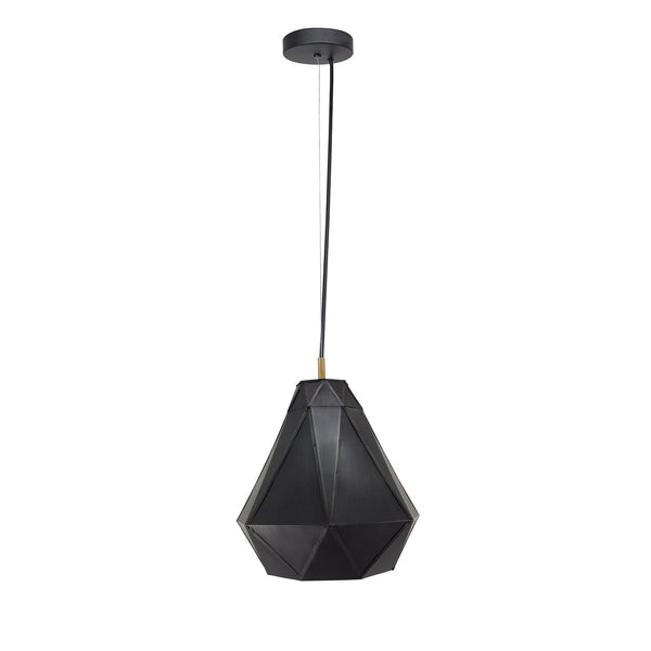 Bois et Cuir's "Medji Diamond" Single-Bulb Pendant Lamp