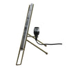 Bois et Cuir's Single-Bulb Table Lamp w/White Marble