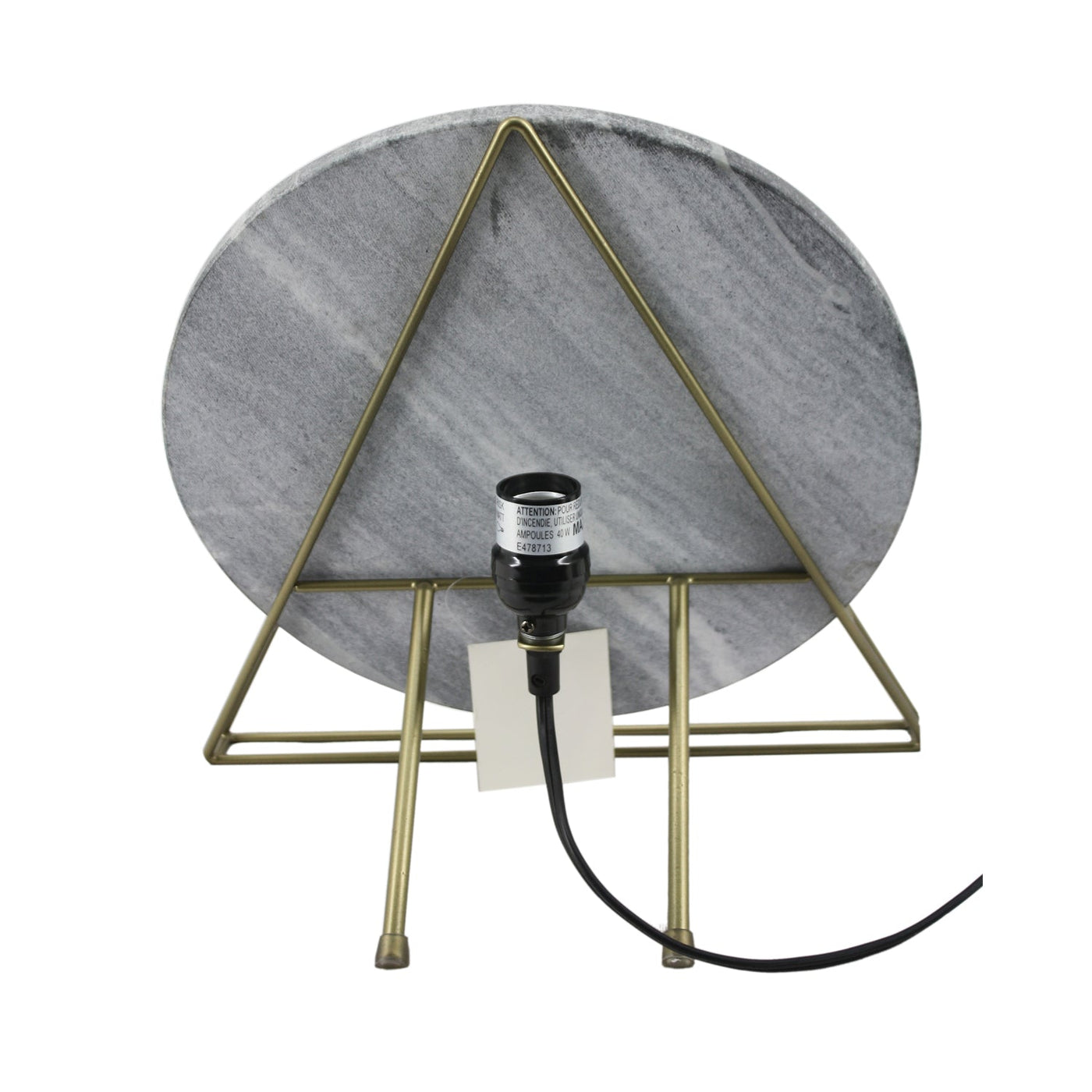 Dalida Single-Bulb Table Lamp in Marble