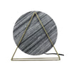 Bois et Cuir's Single-Bulb Table Lamp w/Black Marble