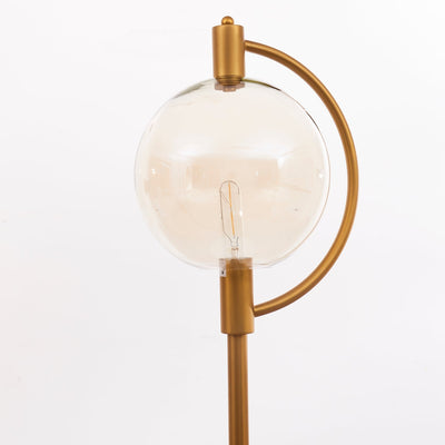 Carbon Amber Glass Floor Lamp