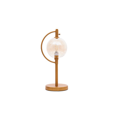 Carbon Amber Glass Table Lamp